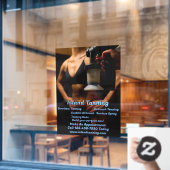 Op maat spraytanning booth Bedrijfs 5 Raamsticker (Cafe Raam)