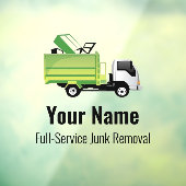 Op maat te maken afvalverwijderingsbedrijf raamsticker (Vel 3)