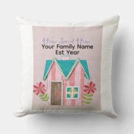 Op maat The Signature Whimsy (Roze & Turkoois) Kussen