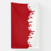 Op maat Tomaten Rood Drip Gloss Banner (Verticaal)