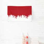 Op maat Tomaten Rood Drip Gloss Banner (Insitu)