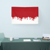 Op maat Tomaten Rood Drip Gloss Banner (Beurs)