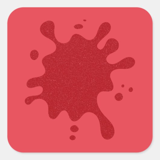 Op maat Tomaten Rood Spat stickers (Voorkant)