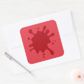 Op maat Tomaten Rood Spat stickers (Envelop)