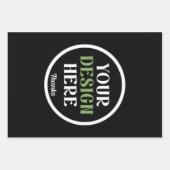 Op maat, uniek, strak & minimalistisch inpakpapier vel (Voorkant)