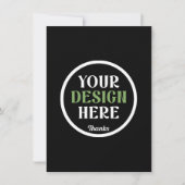 op maat, uniek, strak & minimalistisch kaart (Voorkant)