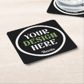 op maat, uniek, strak & minimalistisch kartonnen onderzetters (Schuin)