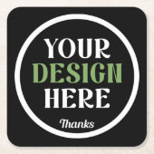 op maat, uniek, strak & minimalistisch kartonnen onderzetters (Voorkant)