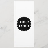 Op maat, uniek, strak & minimalistisch programmakaart (Voorkant)