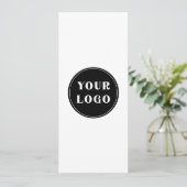 Op maat, uniek, strak & minimalistisch programmakaart (Staand voorkant)