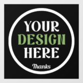 op maat, uniek, strak & minimalistisch raamsticker (Vel)