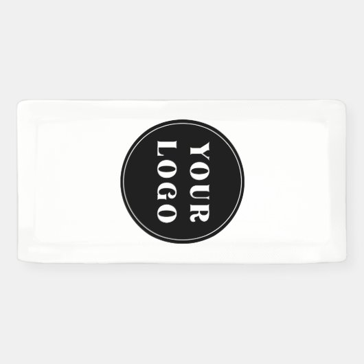 Op maat, uniek, strak & minimalistisch spandoek (Horizontaal)