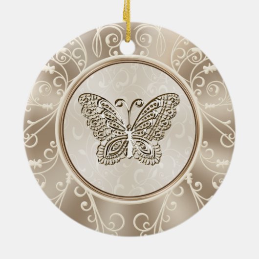 Op maat van ons eerste kerstfeest keramisch ornament (Achterkant)