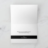 op maat van uw bedrijf - Gold Wreath Eucalyptus sq Feestdagen Kaart (Binnen)