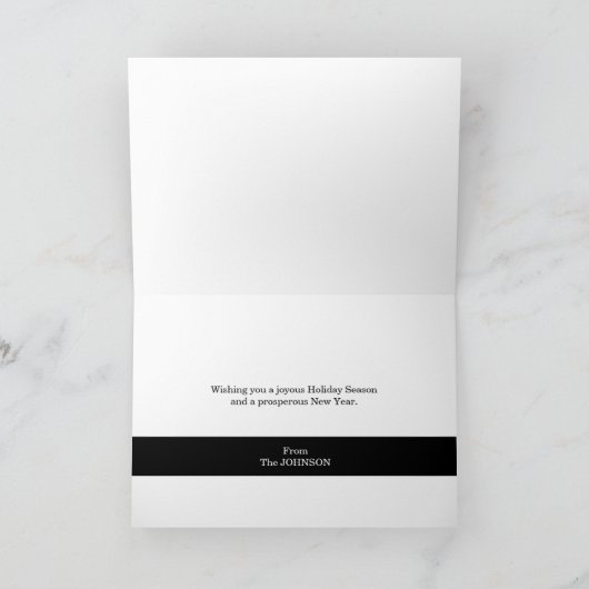 op maat van uw bedrijf - Gold Wreath Eucalyptus sq Feestdagen Kaart (Binnen)