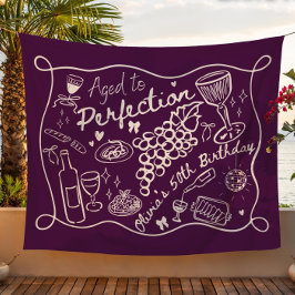 Op Maat Verouderd tot Perfecte Achtergrond voor Wi Wandkleed