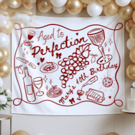 Op Maat Verouderd tot Perfecte Achtergrond voor Wi Wandkleed