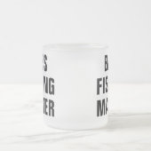 Op maat vissen matglas koffiemok (Center)