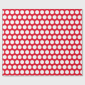 Op maat wit met polkadots cadeaupapier (Vlak)