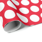 Op maat wit met polkadots cadeaupapier (Rol Hoek)