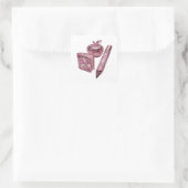 Op maat zilver sticker motief (Tas)