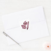 Op maat zilver sticker motief (Envelop)