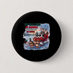 Op Mallard Op Gadwall Kerst Grappig Eendenjacht Ronde Button 5,7 Cm