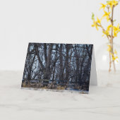 "Op Memories Lane" Kerstkaart Kaart (Gele Bloem)