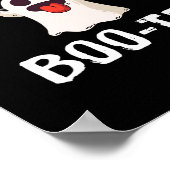 Op mijn Boo T-shirt Halloween Dead Lift Ghost Gym  Poster (Hoek)