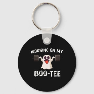Op mijn Boo T-shirt Halloween Dead Lift Ghost Gym  Sleutelhanger