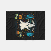 Op mijn Booty Funny Booty Halloween Ghost Workout Fleece Deken (Voorkant (Horizontaal))