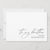 "Op mijn broer": Kaart voor het schoonmaken van de (Voorkant)