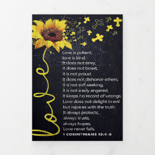 Op mijn Cadeau voor man en vrouw Cute Home Decor Drieluik Aankondiging