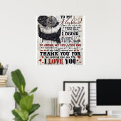 Op mijn Cadeau voor mannen | Cute Quottes Gift | Poster (Thuiskantoor)