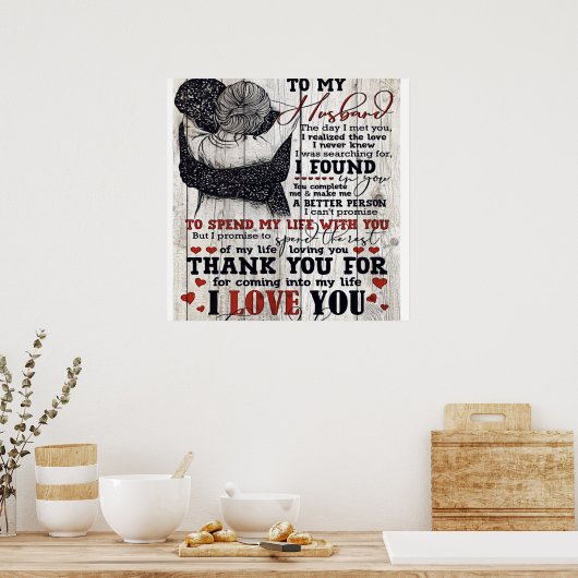 Op mijn Cadeau voor mannen | Cute Quottes Gift | Poster (Keuken)