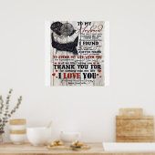 Op mijn Cadeau voor mannen | Cute Quottes Gift | Poster (Keuken)