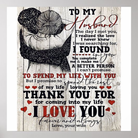 Op mijn Cadeau voor mannen | Cute Quottes Gift | Poster (Voorkant)