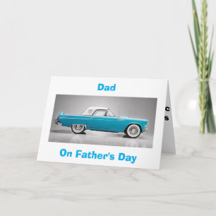 OP MIJN "CLASSIC DAD" OP "VADERDAG"-TBIRD STYL KAART