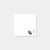 Op Mijn Computer Grappige Witte Kat Meme Post-it® Notes (Voorkant)