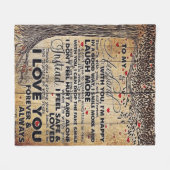 Op mijn debetkaart | Liefde brief aan hem | Fleece Deken (Voorkant (Horizontaal))