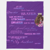 Op mijn dochter fleece deken (Voorkant)