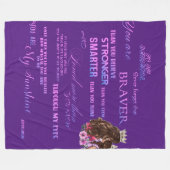 Op mijn dochter fleece deken (Voorkant (Horizontaal))