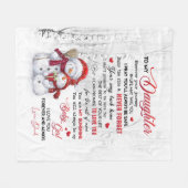 Op mijn dochter fleece deken (Voorkant (Horizontaal))