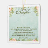 Op mijn dochter keramisch ornament (Links)