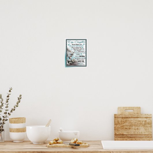 Op mijn dochter poster (Keuken)