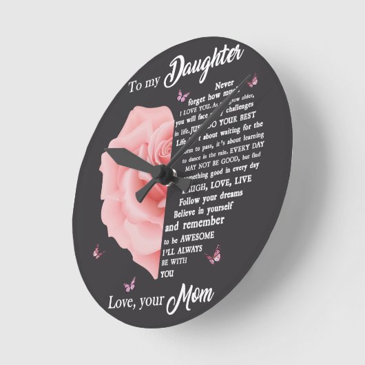 Op mijn dochter ronde klok (Hoek)