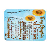 Op mijn dochter | Speciale brief aan mijn dochter Magneet (Horizontaal)