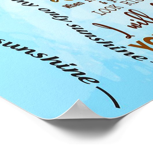 Op mijn dochter | Speciale brief aan mijn dochter Poster (Hoek)