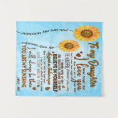 Op mijn dochter | Speciale brief aan mijn dochter Wandkleed (Voorkant (horizontaal))