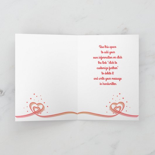 Op mijn echtgenoot/echtgenote persoonlijke Valenti Feestdagen Kaart (Binnen)